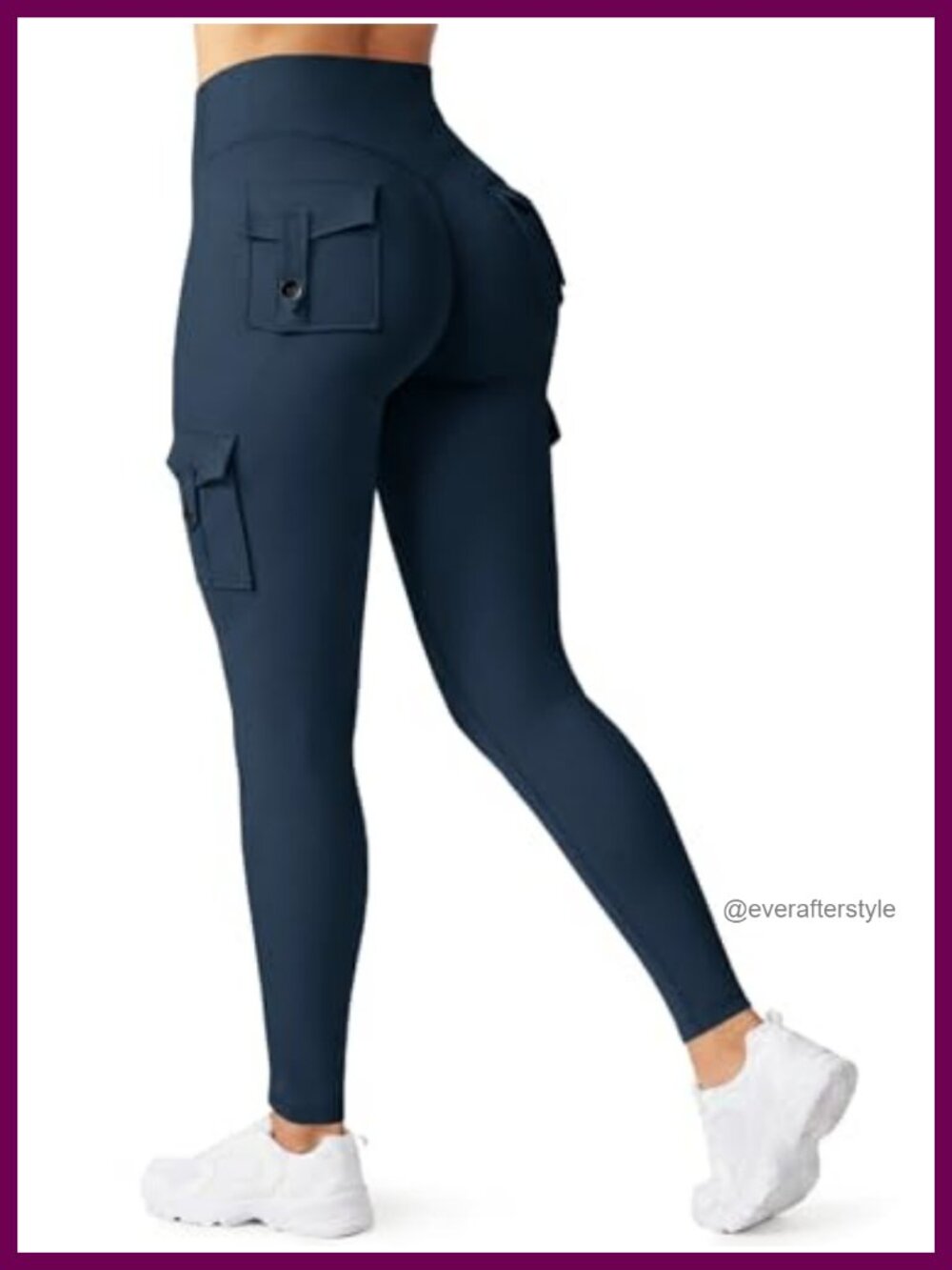 Women's Seamless Cargo Leggings High Waisted Scrunch Butt Lifting Workout Yoga